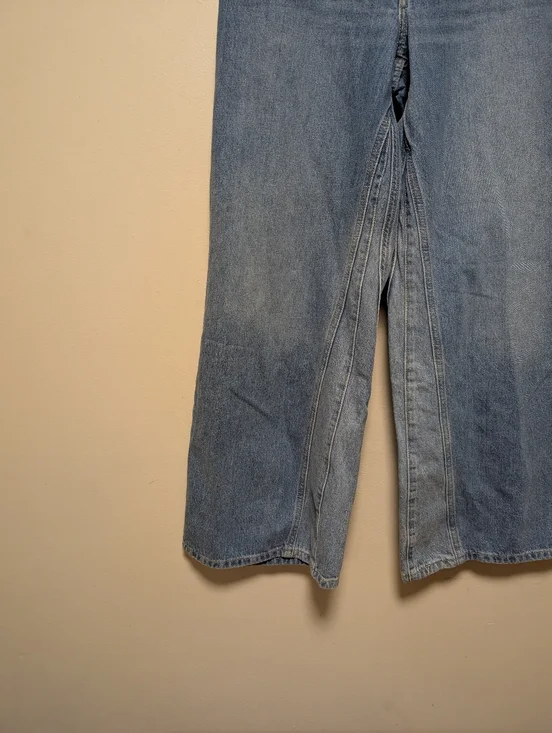 Levi’s 94 Baggy Wide Leg Jeans W30 L31 Light Wash Denim - Picture 5 of 11